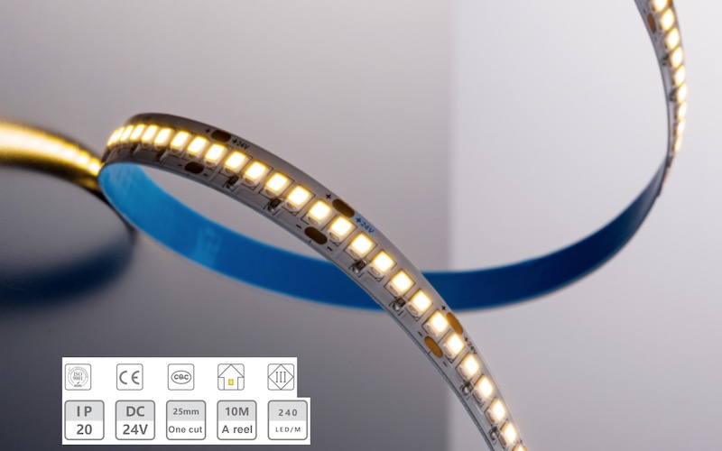 نوار نور با ولتاژ کم 24V-10MM-240D