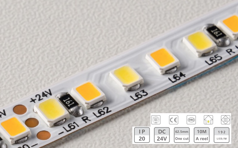 نوار نور ولتاژ کم ولتاژ کم رنگ 24V-8mm-192D